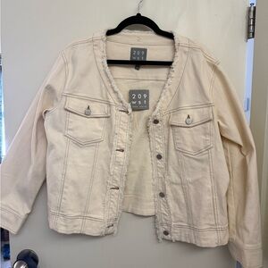 Women's Cream Jean Jacket